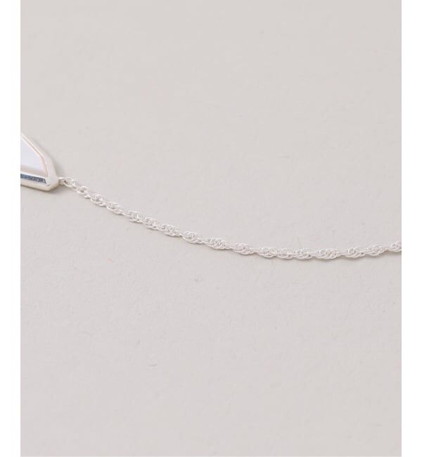 Spick and Span「【SAMH by LILAS】ダイヤモンドカットシェルネックレス SV」|ネックレス|