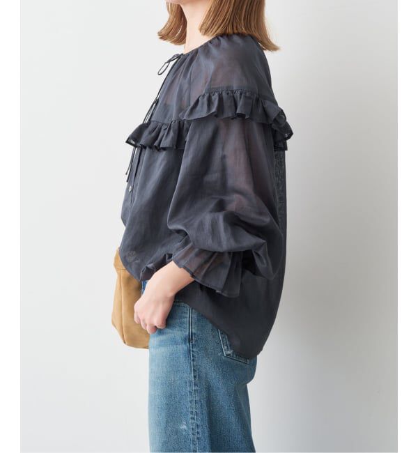 Spick and Span「コットンラミーローンフリルブラウス」|シャツ・ブラウス|