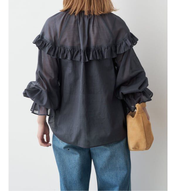 Spick and Span「コットンラミーローンフリルブラウス」|シャツ・ブラウス|