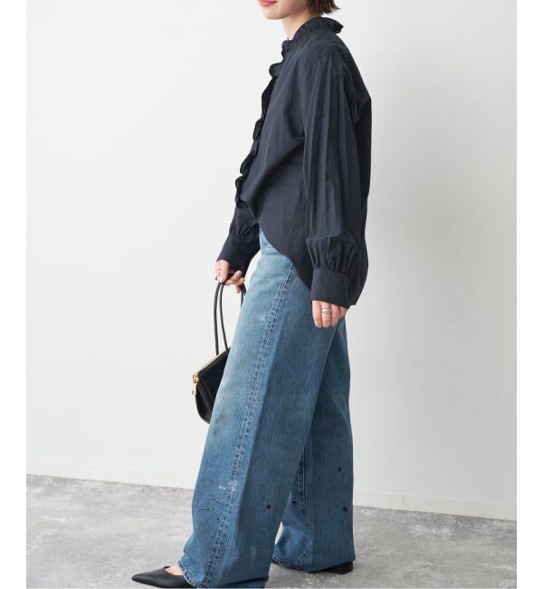 Spick and Span「フリルVネックブラウス」|シャツ・ブラウス|