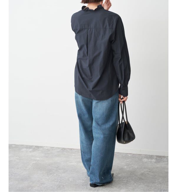 Spick and Span「フリルVネックブラウス」|シャツ・ブラウス|