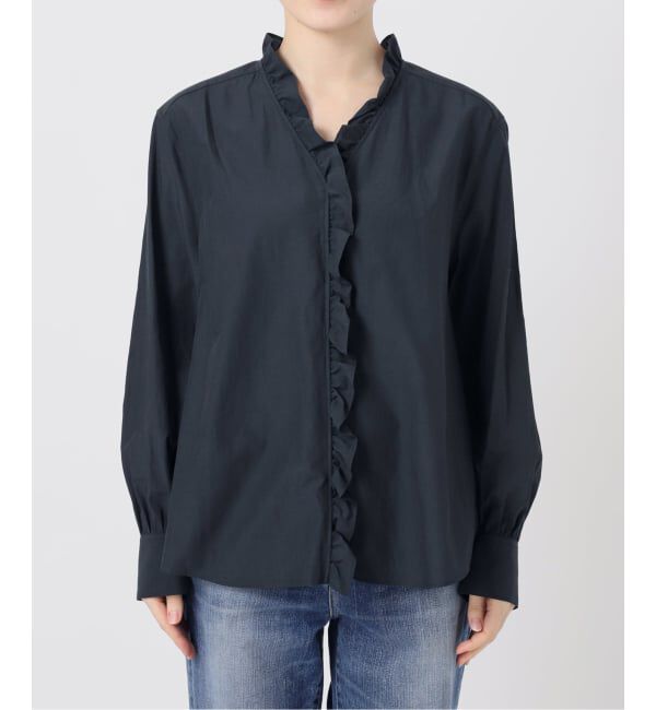 Spick and Span「フリルVネックブラウス」|シャツ・ブラウス|