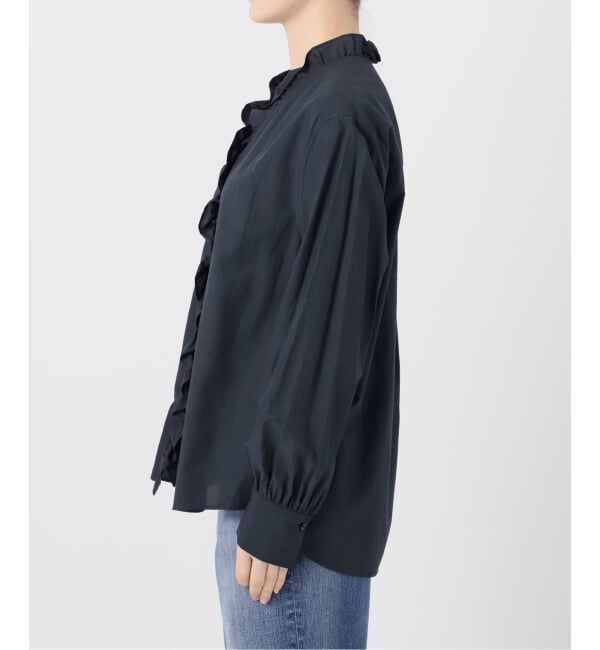 Spick and Span「フリルVネックブラウス」|シャツ・ブラウス|