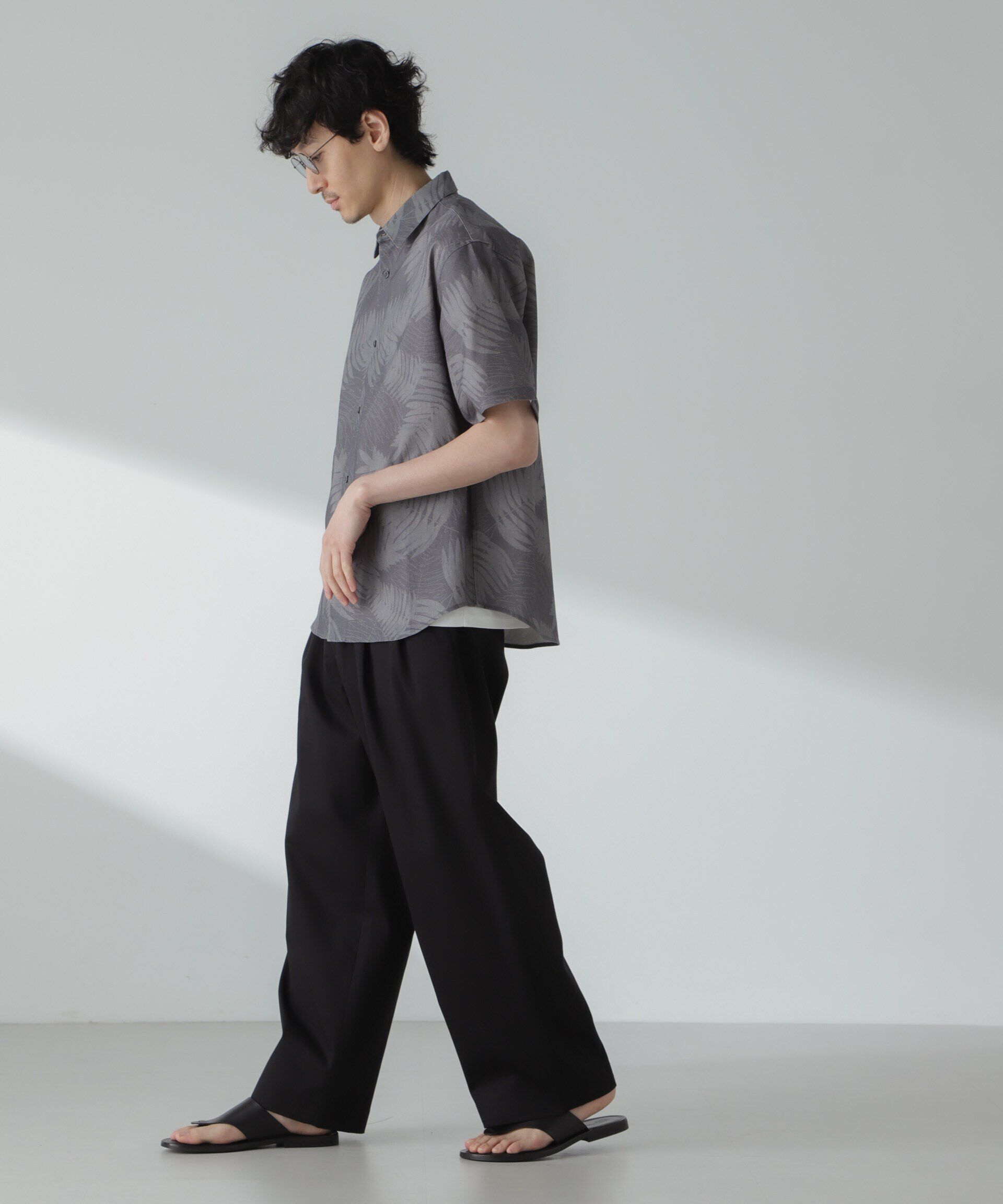 nano･universe「「大人のワイドパンツ」2タックワイドトラウザーズ」|チノ|