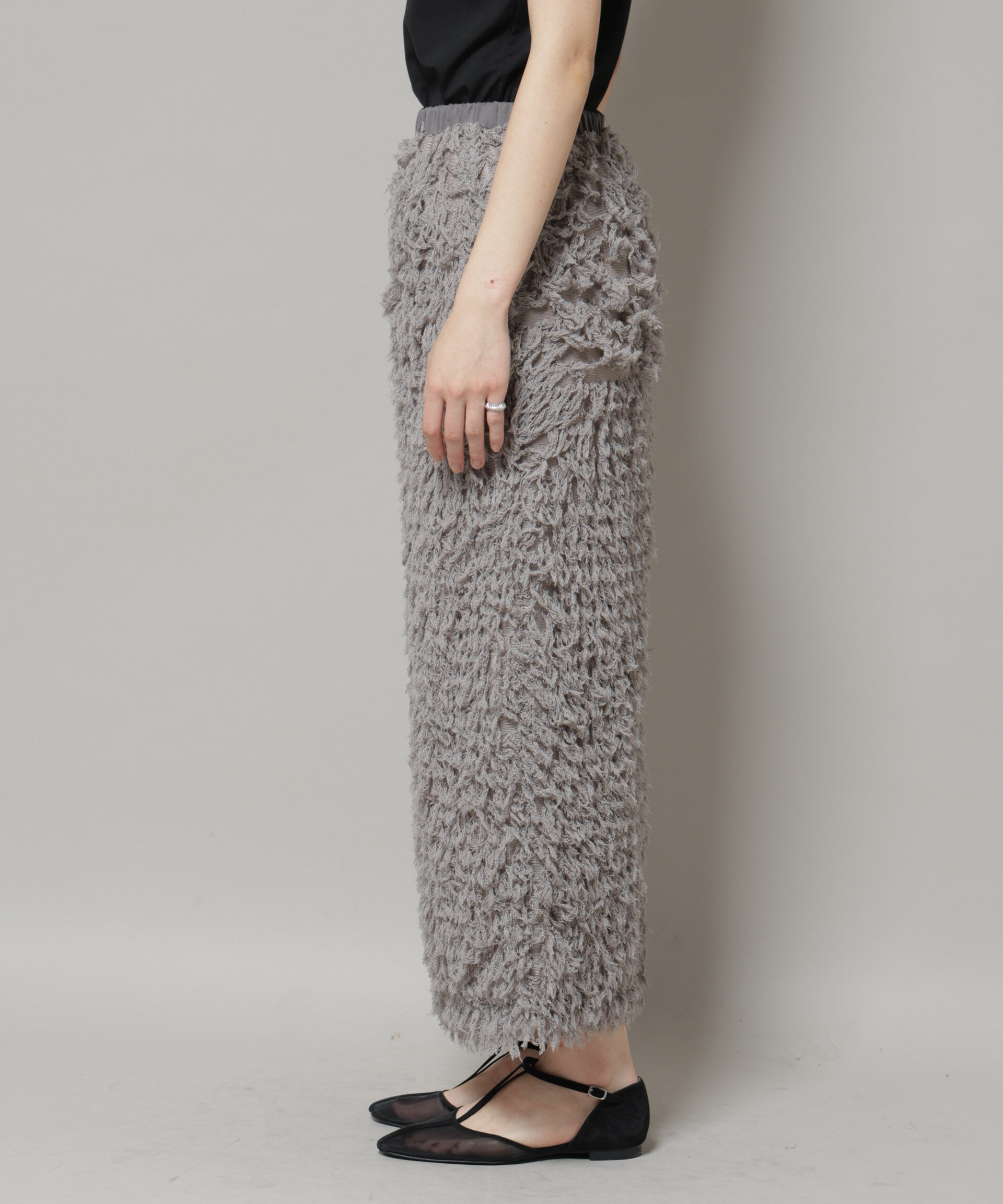 nano･universe「フリンジタイトスカート」|スカート|