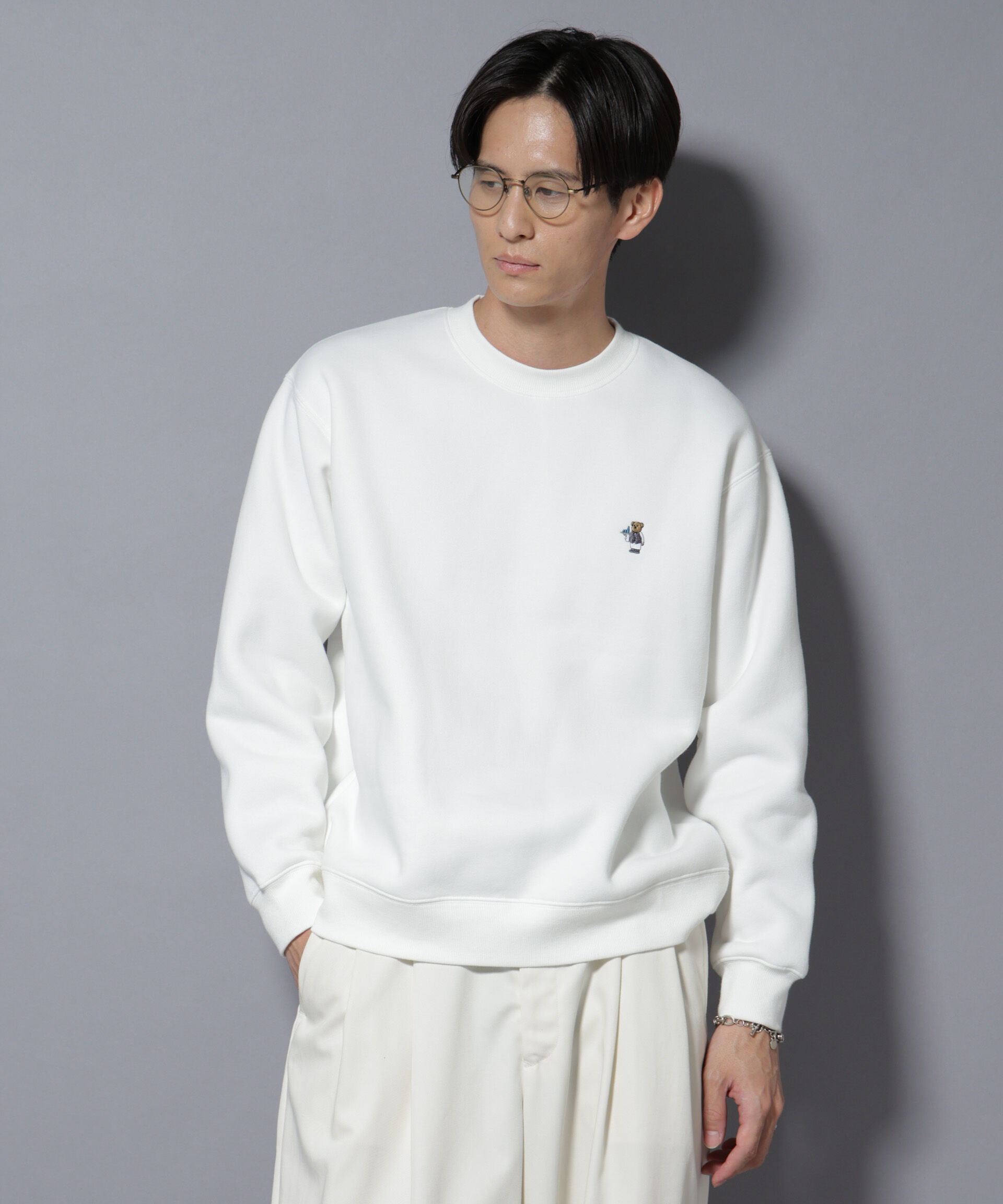 nano･universe「ナノベア 裏起毛スウェット レストラン」|Tシャツ・カットソー|パターン1