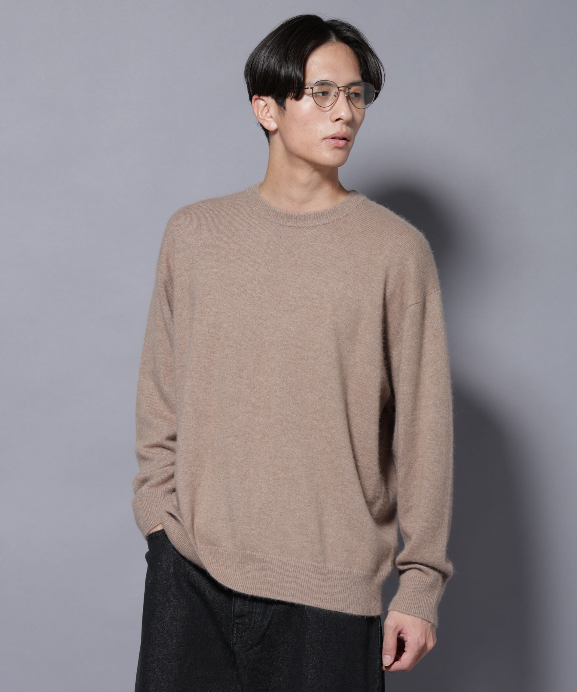 nano･universe「アンゴラ混ライトクルーネックニット」|ニット・セーター|