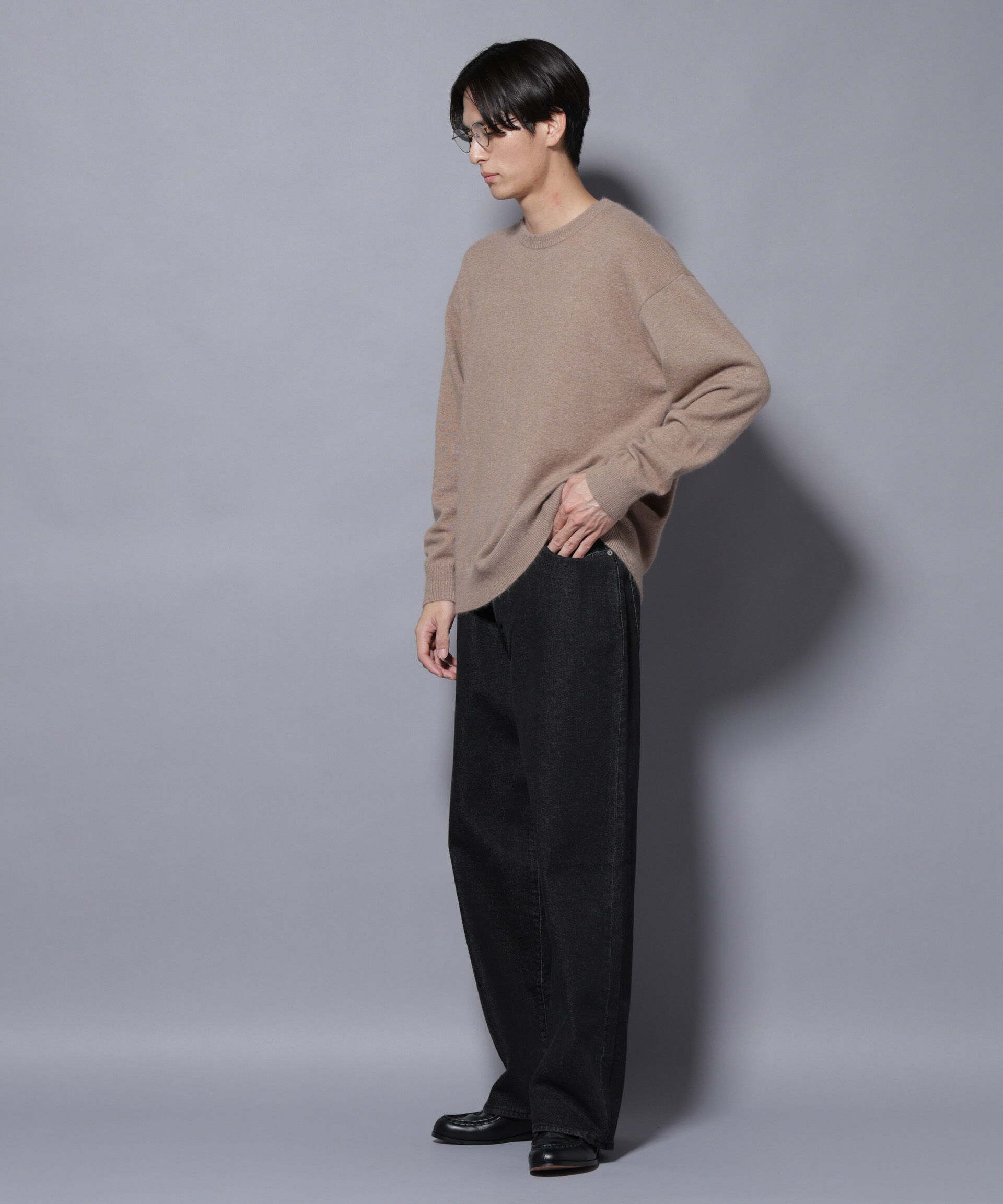 nano･universe「アンゴラ混ライトクルーネックニット」|ニット・セーター|