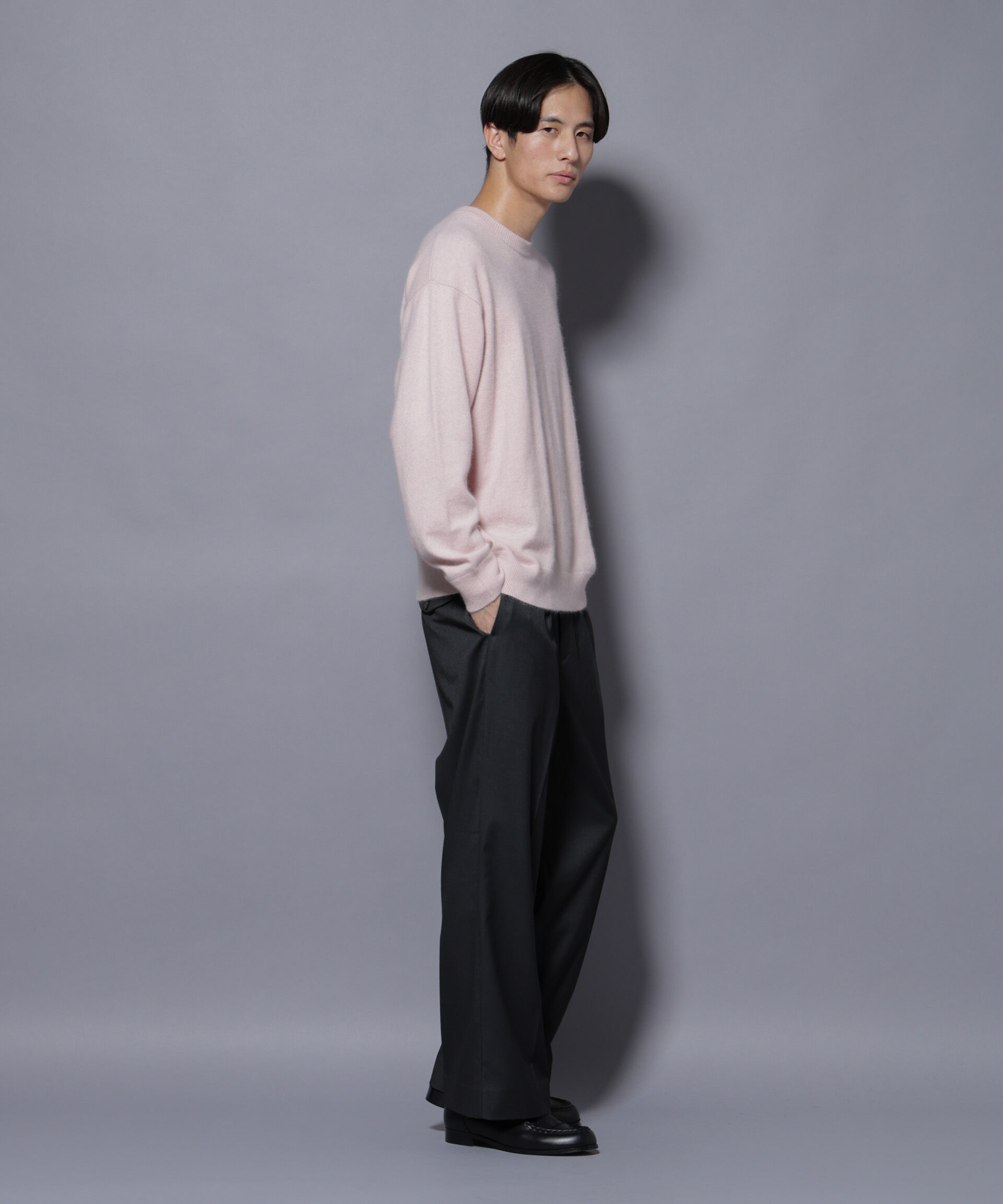 nano･universe「アンゴラ混ライトクルーネックニット」|ニット・セーター|