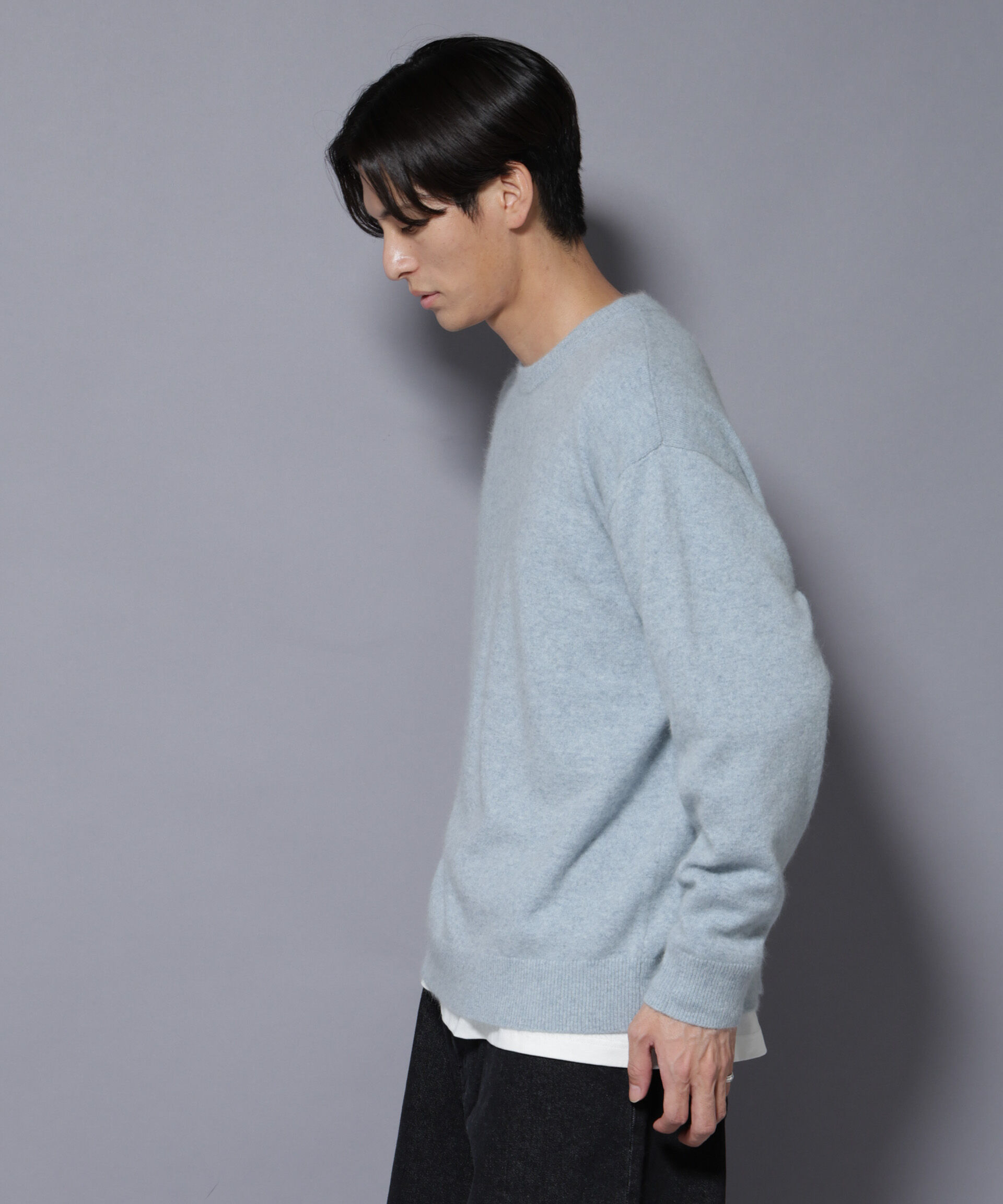 nano･universe「アンゴラ混ライトクルーネックニット」|ニット・セーター|