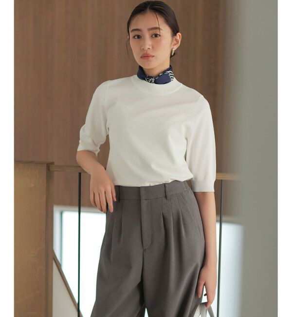 組曲「マイラックカラー 6分袖 ニット」|ニット・セーター|