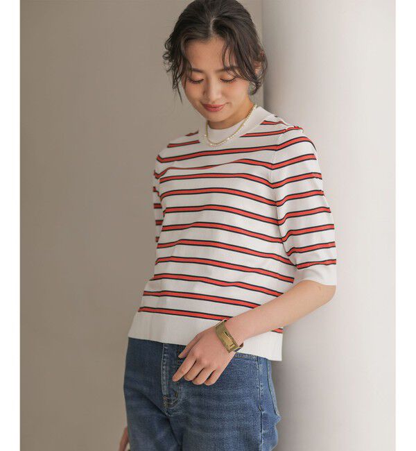 組曲「マイラックカラー 6分袖 ニット」|ニット・セーター|