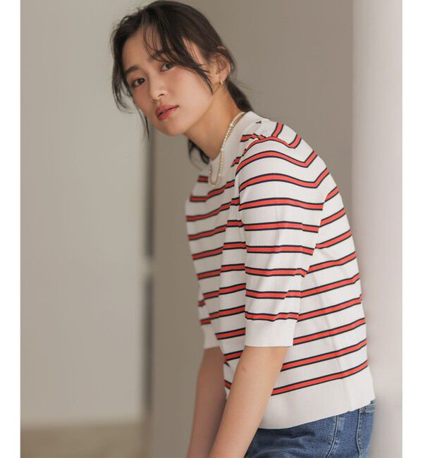 組曲「マイラックカラー 6分袖 ニット」|ニット・セーター|