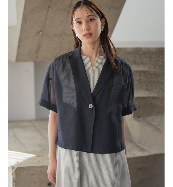 組曲「カラーボイル ジャケット」|テーラードジャケット|ネイビー系