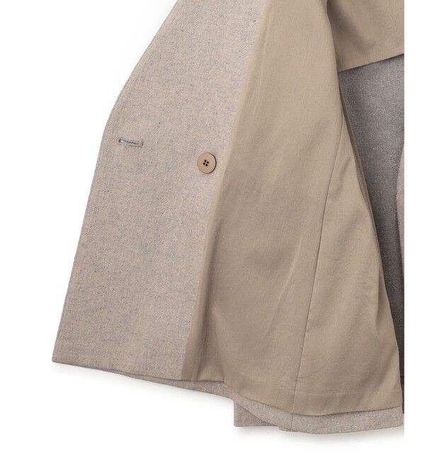 23区「【Oggi4月号掲載/セットアップ対応】リネン ミックスツイード ノーカラー ジャケット」|ノーカラージャケット|