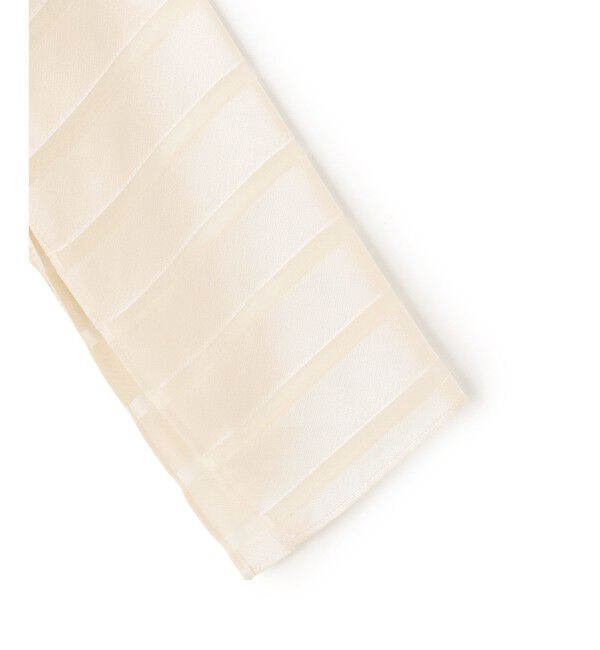 BEIGE,「HAUYNITE / ボーダーシアー ボートネックブラウス」|シャツ・ブラウス|