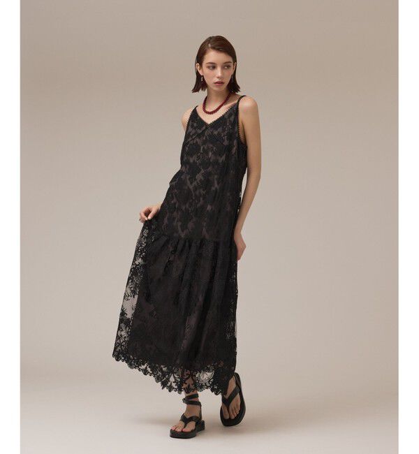 Diagram「ロゴ刺繍レースワンピース」|ワンピース|