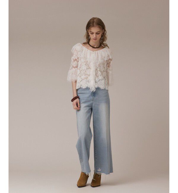 Diagram「レースコンビフリルブラウス」|シャツ・ブラウス|