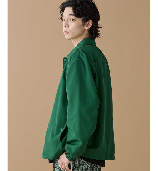 LACOSTE「撥水 リバーシブルコーチジャケット 無地&times;総柄」|ブルゾン・スタジャン|
