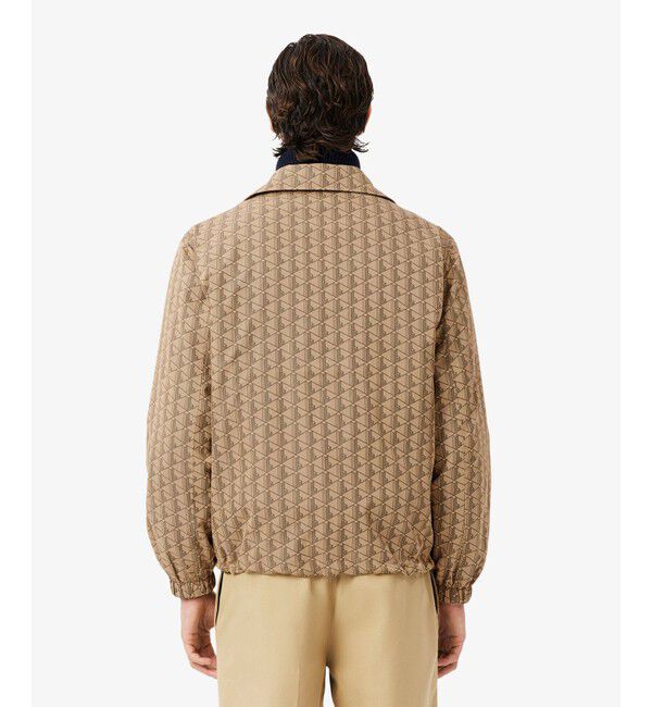 LACOSTE「撥水 リバーシブルコーチジャケット 無地&times;総柄」|ブルゾン・スタジャン|