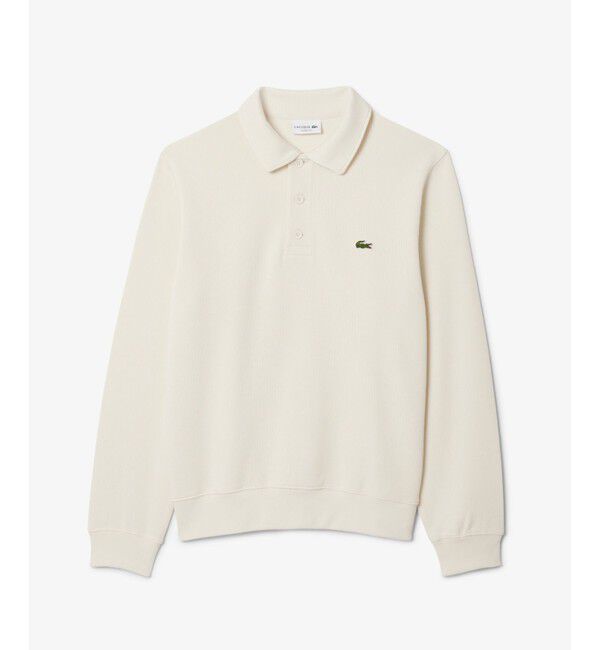 LACOSTE「コットンニットロングスリーブポロシャツ」|ニット・セーター|
