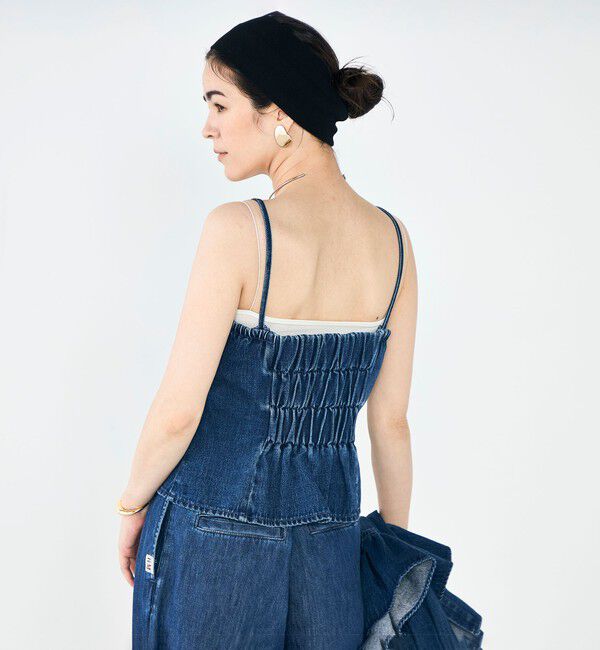 Rie Miller「【RM denim】2WAYデニムビスチェ」|キャミソール|