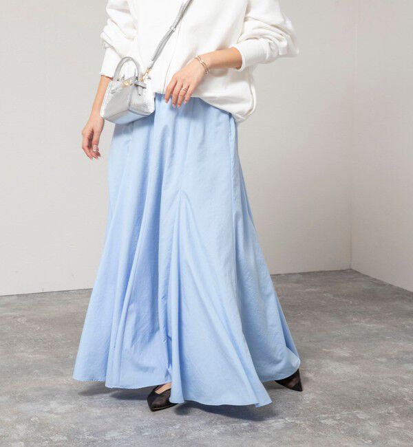 NOLLEY'S「【WEB＆一部店舗限定色アイテム】ウォッシャブルヴィンテージタフタマチ入りマキシスカート」|スカート|