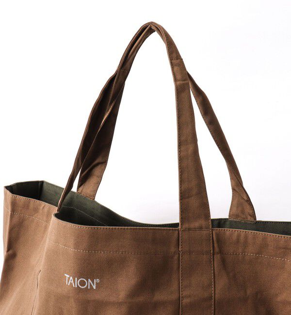 NOLLEY'S goodman「【TAION / タイオン】NON DOWN R/S CANVAS TOTE BAG L TAION-RCVTTBG01-L」|トートバッグ|