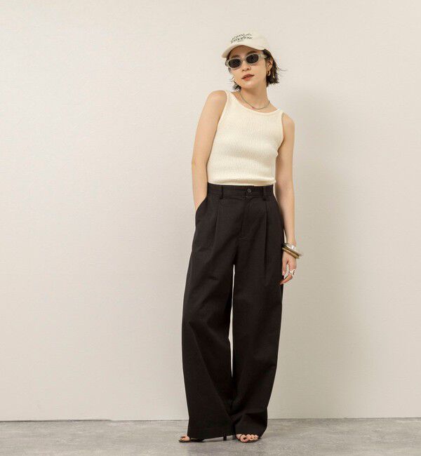 MAQWEL「《手洗い可能》ブークレタンクトップ」|タンクトップ|