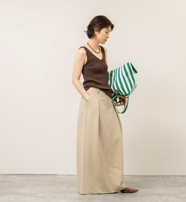 MAQWEL「《手洗い可能》ブークレタンクトップ」|タンクトップ|