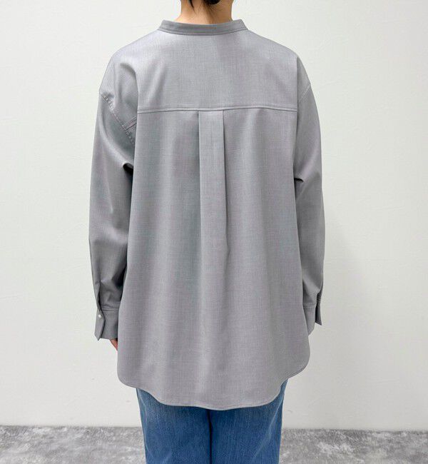 fredy emue「《セットアップ対応》TRパール釦バンドカラーシャツ」|シャツ・ブラウス|