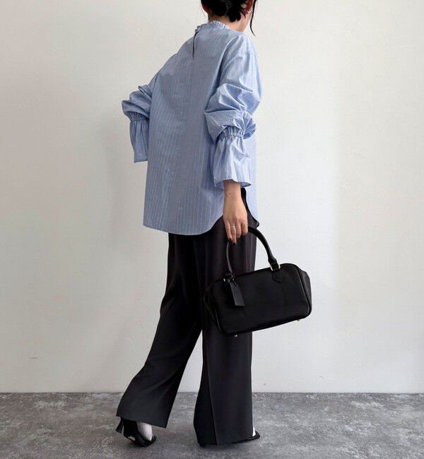 fredy emue「袖フレアストライプシャツ」|シャツ・ブラウス|