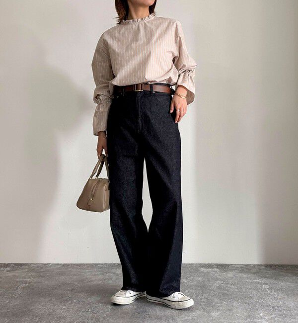 fredy emue「袖フレアストライプシャツ」|シャツ・ブラウス|