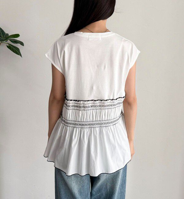 fredy emue「スモッキングフレンチプルオーバー」|Tシャツ・カットソー|