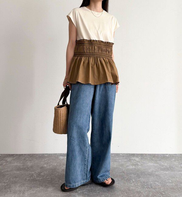 fredy emue「スモッキングフレンチプルオーバー」|Tシャツ・カットソー|