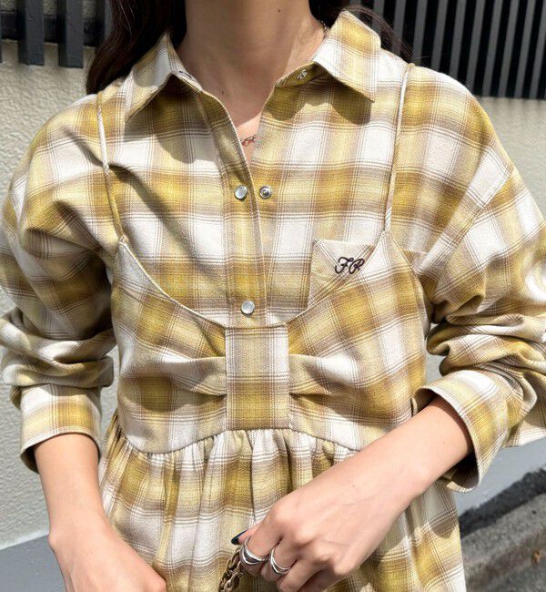 fredy emue「オンブレーチェックシャツブルゾン」|シャツ・ブラウス|