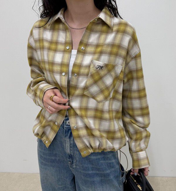 fredy emue「オンブレーチェックシャツブルゾン」|シャツ・ブラウス|