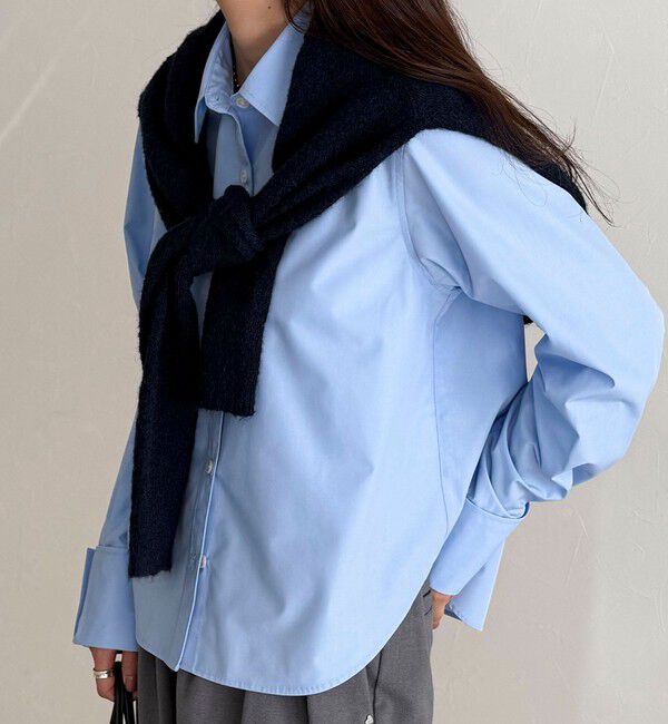 fredy emue「コンパクトシャツ」|シャツ・ブラウス|サックスブルー