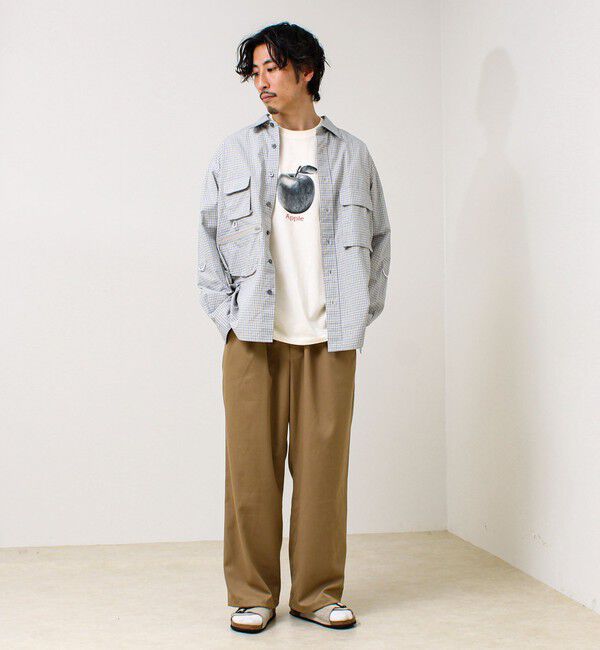 GLOSTER「【モノトーン果実図鑑】フルーツプリントTシャツ」|Tシャツ・カットソー|