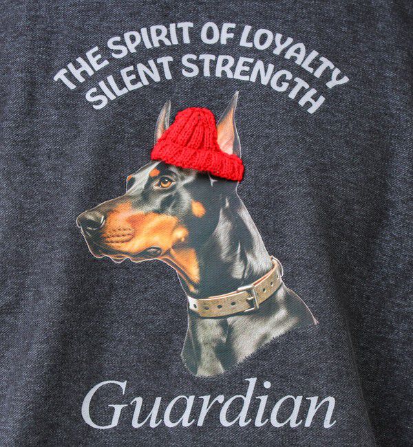 GLOSTER「【立体アップリケ】カットデニム風 ニットアップリケスウェット」|スウェット・ジャージ|