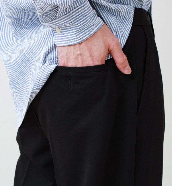 GLOSTER「【美シルエット】ミディアムストレート フレアパンツ」|チノ|