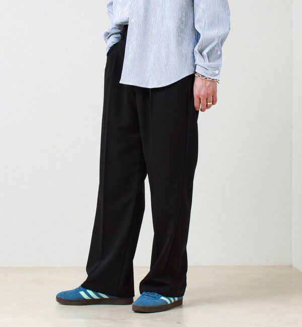 GLOSTER「【美シルエット】ミディアムストレート フレアパンツ」|チノ|