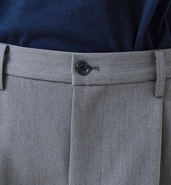 GLOSTER「【美シルエット】ミディアムストレート フレアパンツ」|チノ|