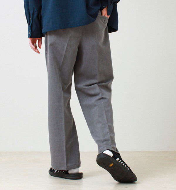 GLOSTER「【美シルエット】ミディアムストレート フレアパンツ」|チノ|