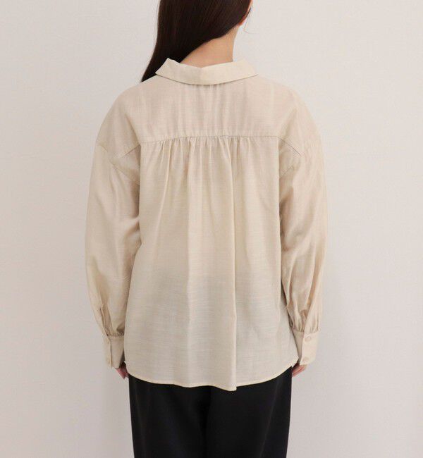 fredy emue「リネン混シアースラブブラウス」|シャツ・ブラウス|