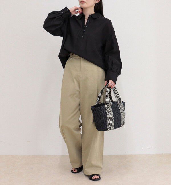 fredy emue「リネン混シアースラブブラウス」|シャツ・ブラウス|