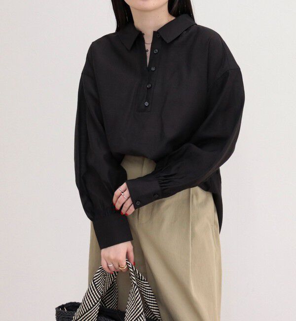 fredy emue「リネン混シアースラブブラウス」|シャツ・ブラウス|