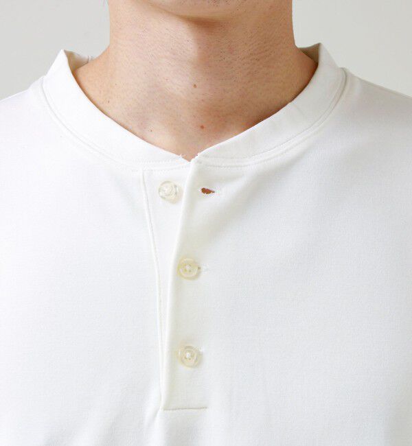 GLOSTER「【抗菌防臭】ポンチ素材 ヘンリーネックTシャツ」|Tシャツ・カットソー|