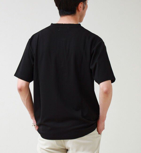 GLOSTER「【抗菌防臭】ポンチ素材 ヘンリーネックTシャツ」|Tシャツ・カットソー|