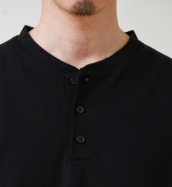 GLOSTER「【抗菌防臭】ポンチ素材 ヘンリーネックTシャツ」|Tシャツ・カットソー|